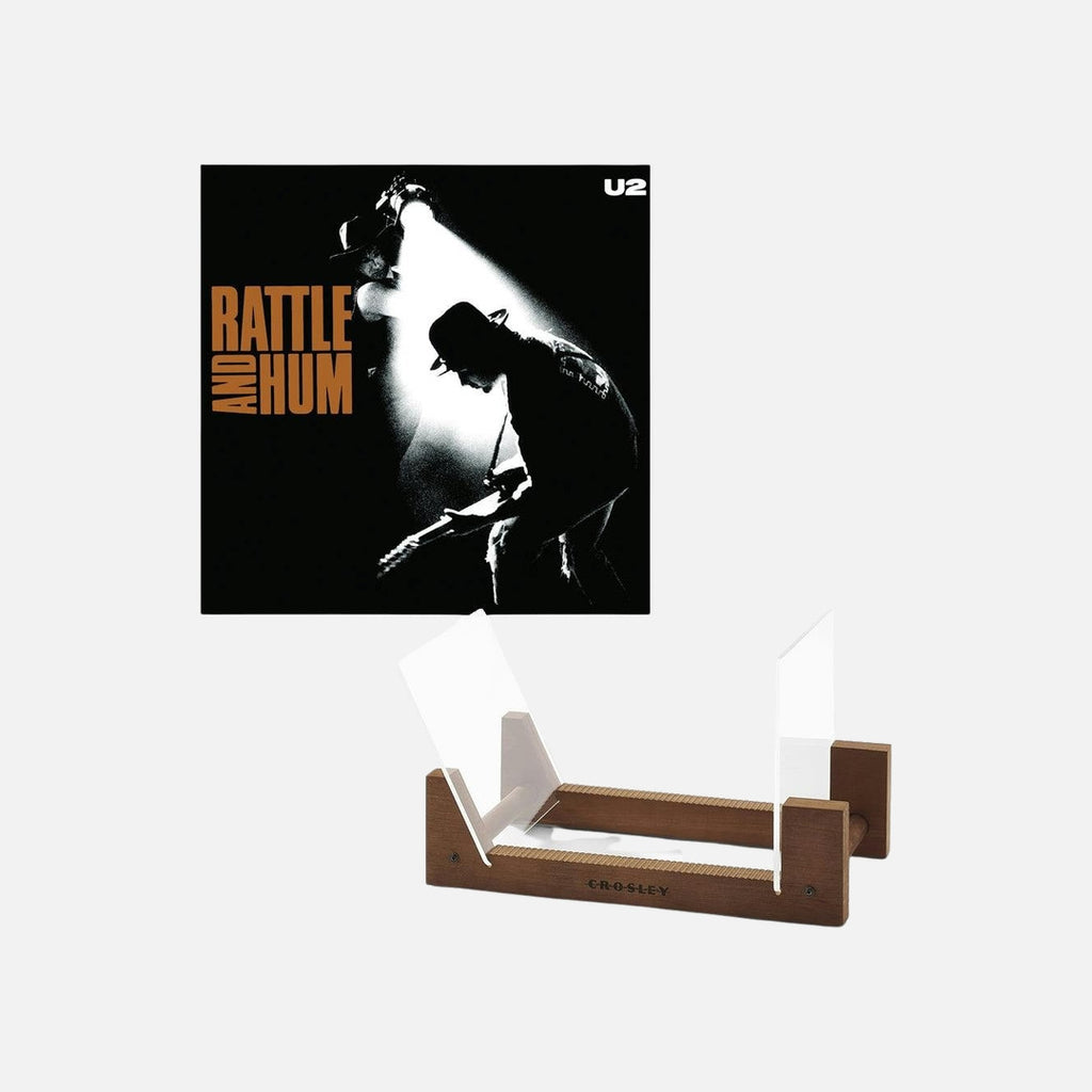 U2 Rattle And Hum - Vinyl Album & Crosley Record Storage Display Stand