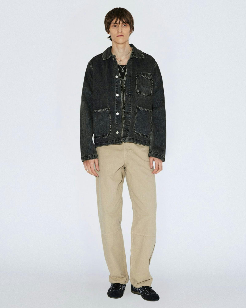 Evon Worker Jacket - Aged Black