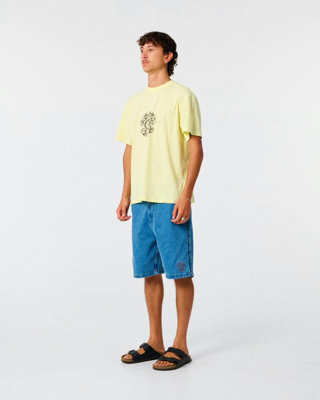 Yin Yang Tee - Washed Lime