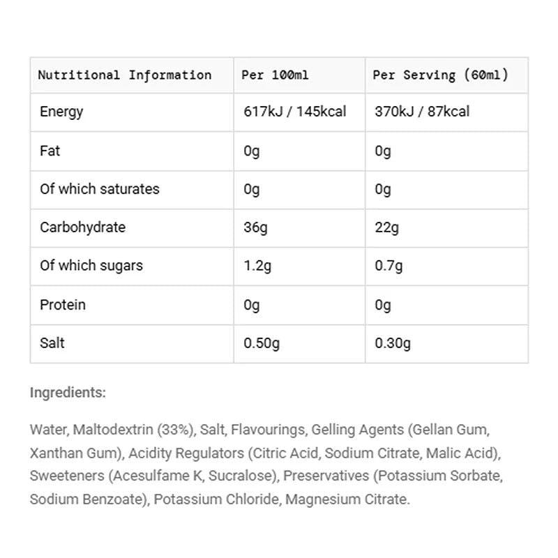 GO Energy + Electrolyte Gel 60ml Salted Caramel Single