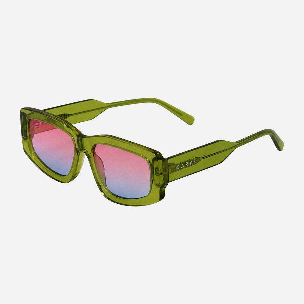 Tempted - Translucent Moss Frame Pink Gradient Lens