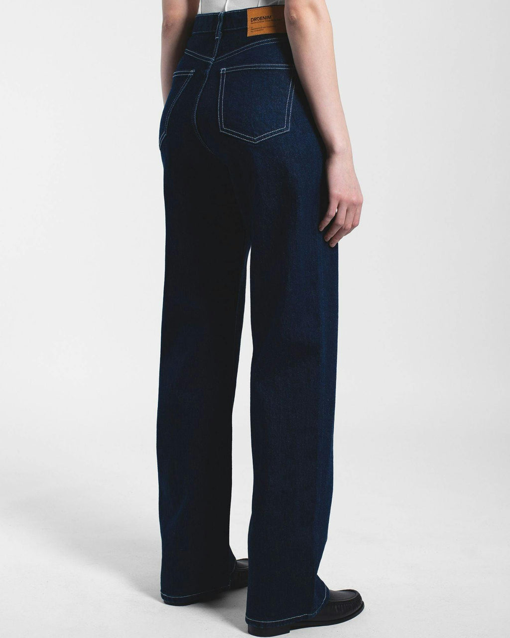 Echo High Straight Jeans - Bay Rinse Contrast