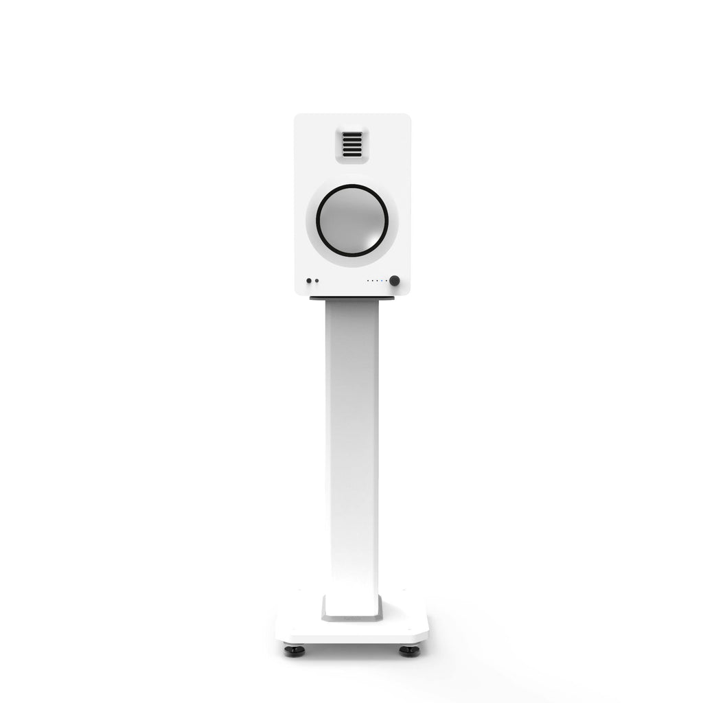 Kanto SX22W 22" Tall Fillable Speaker Stands with Isolation Feet - Pair, White
