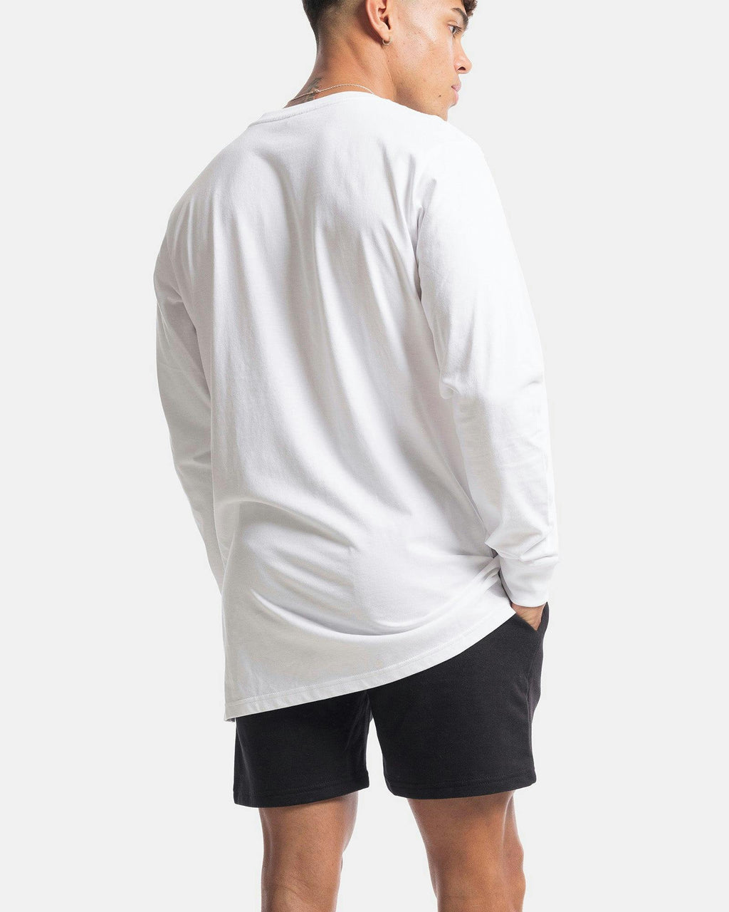 Palm Embroidery Long Sleeve Tee