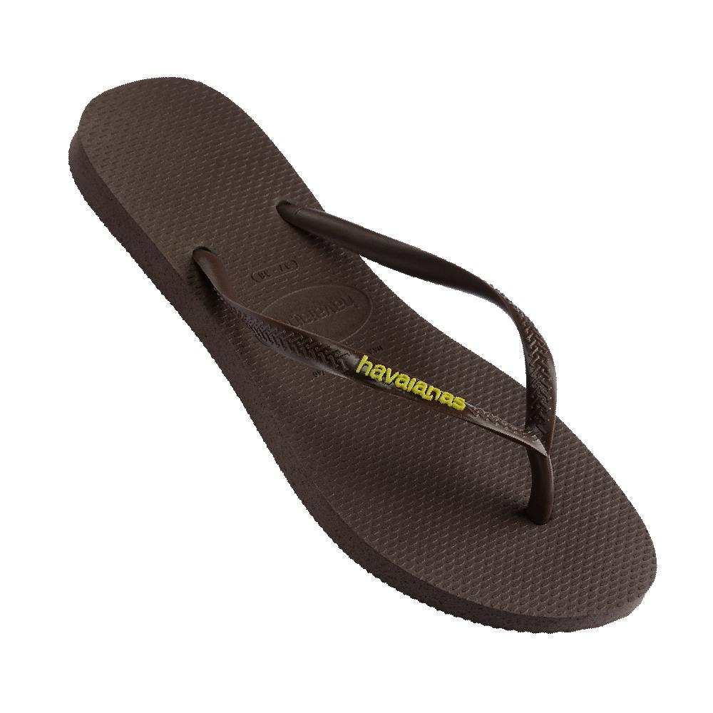 Slim Rubber Logo Thongs