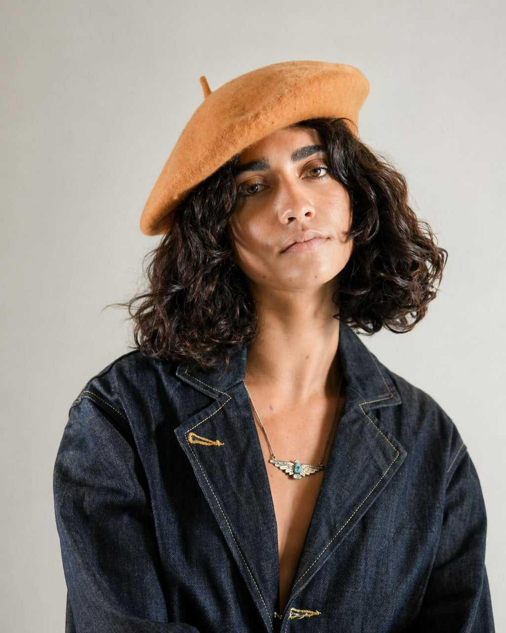 The Belle Beret – Caramel Wool