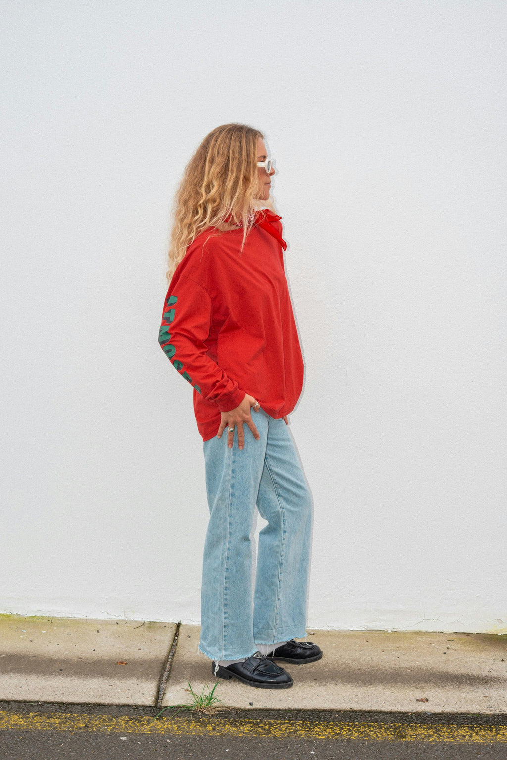 Artist Oversized Longsleeve Tee ‘Live Life With Porpoise’ By Bri O’Connell