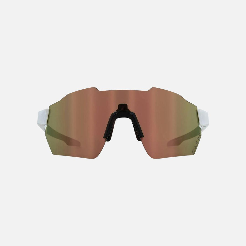 Level Up - Frame: Matte White   Lens: Brown with External Copper Iridium