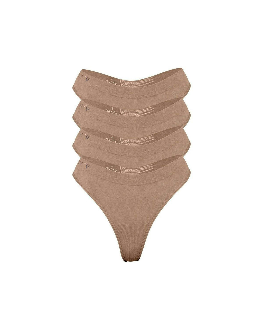Cheeky Modal G-String Underwear 4 Pack - Chestnut