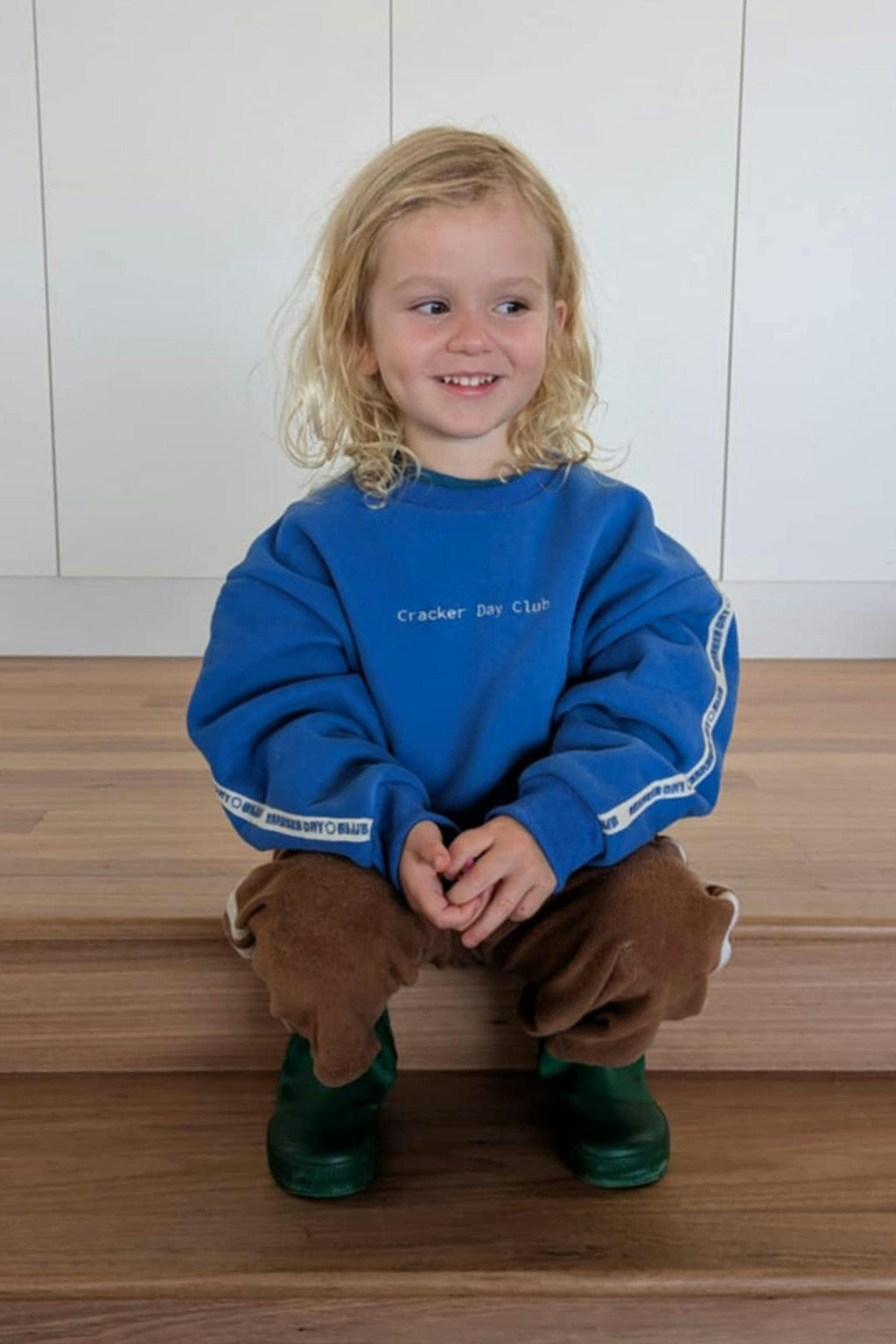 Kids Cloud Racer Sweater - Blue