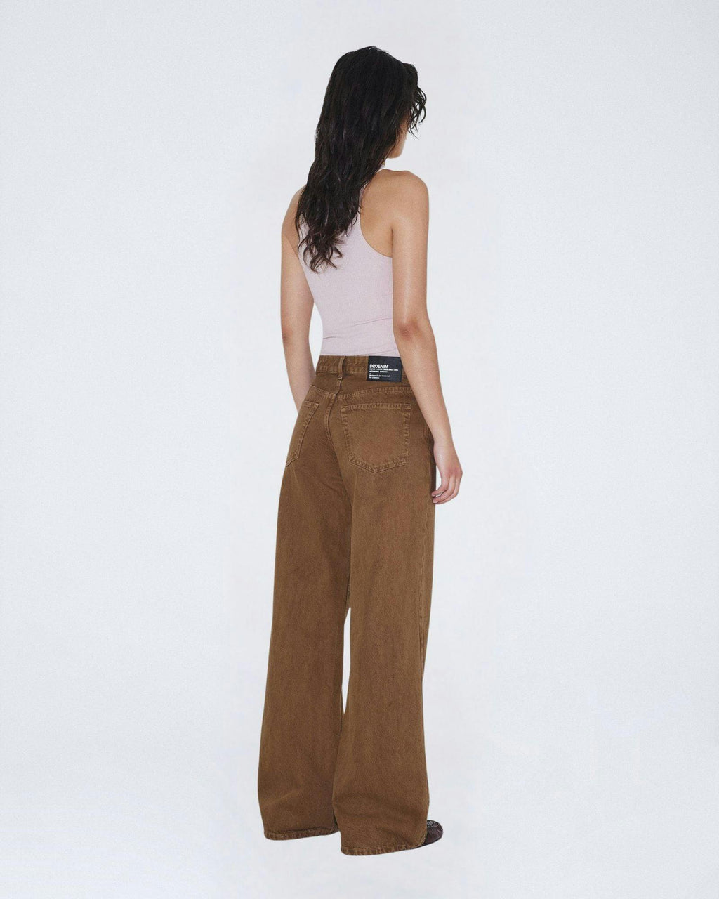Rhue Low Wide Jeans TALL - Washed Teak