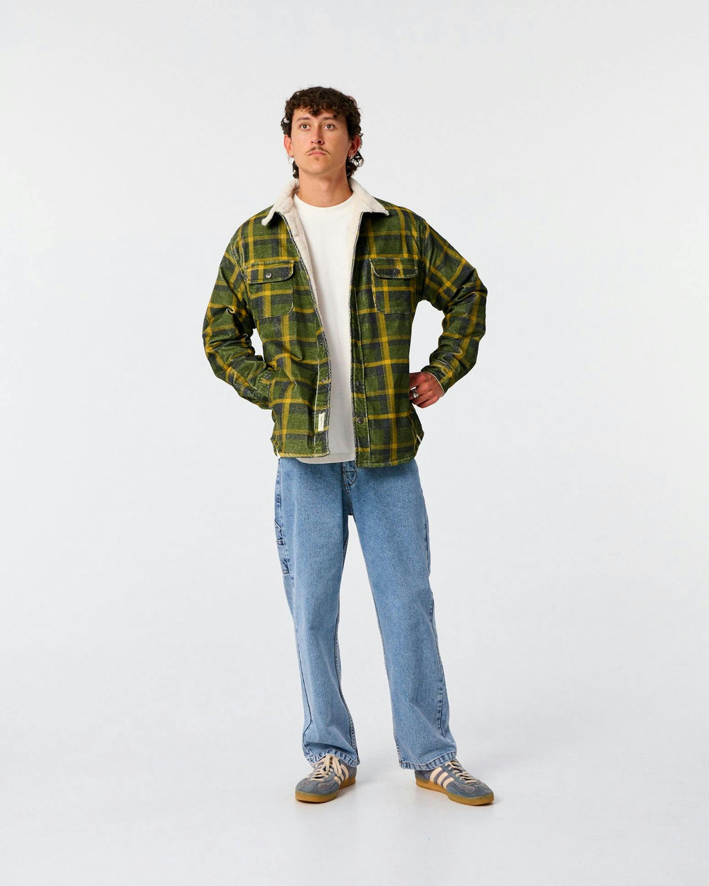 Ranger Check Jacket - Dusty Green
