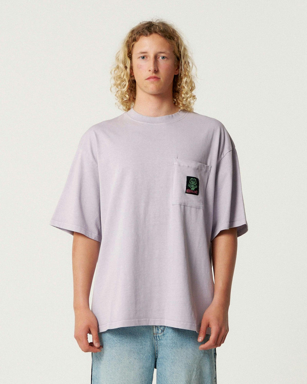 Jumbo Pocket Tee - Washed Purple