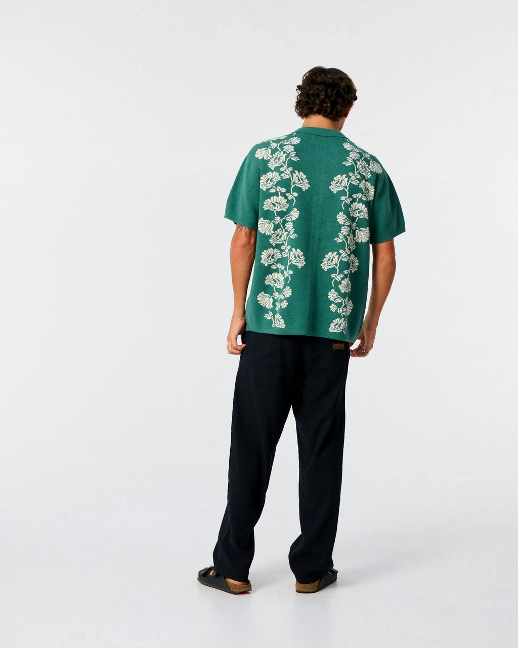 Peace Flower Knit - Dusty Green