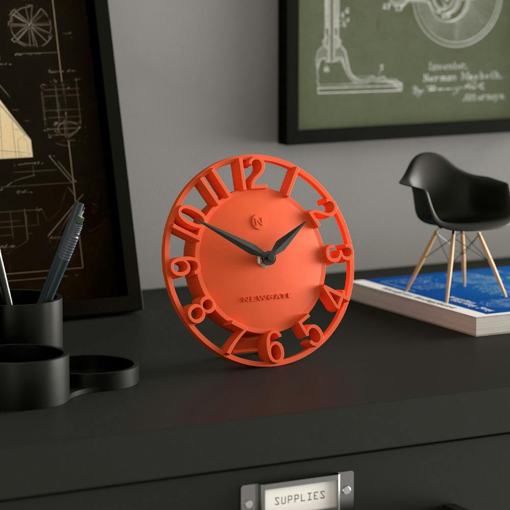 Newgate Timewarp Mantel Clock-Orange