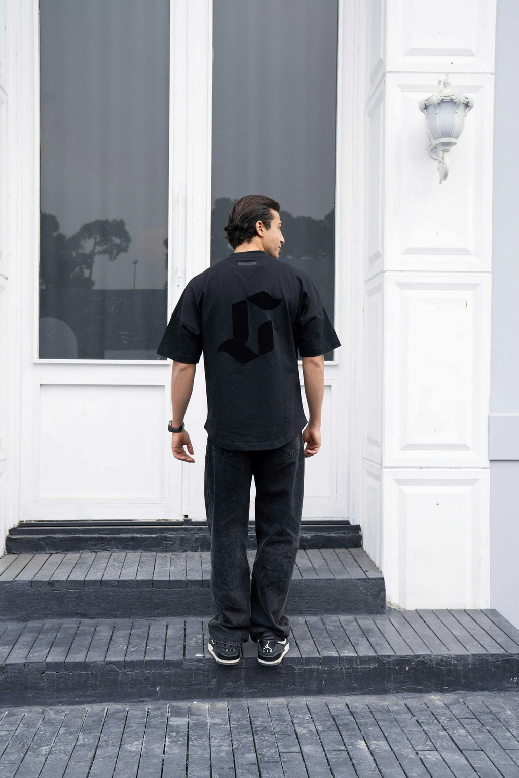 Mens Clubman 'Cyper' T-shirt / Black