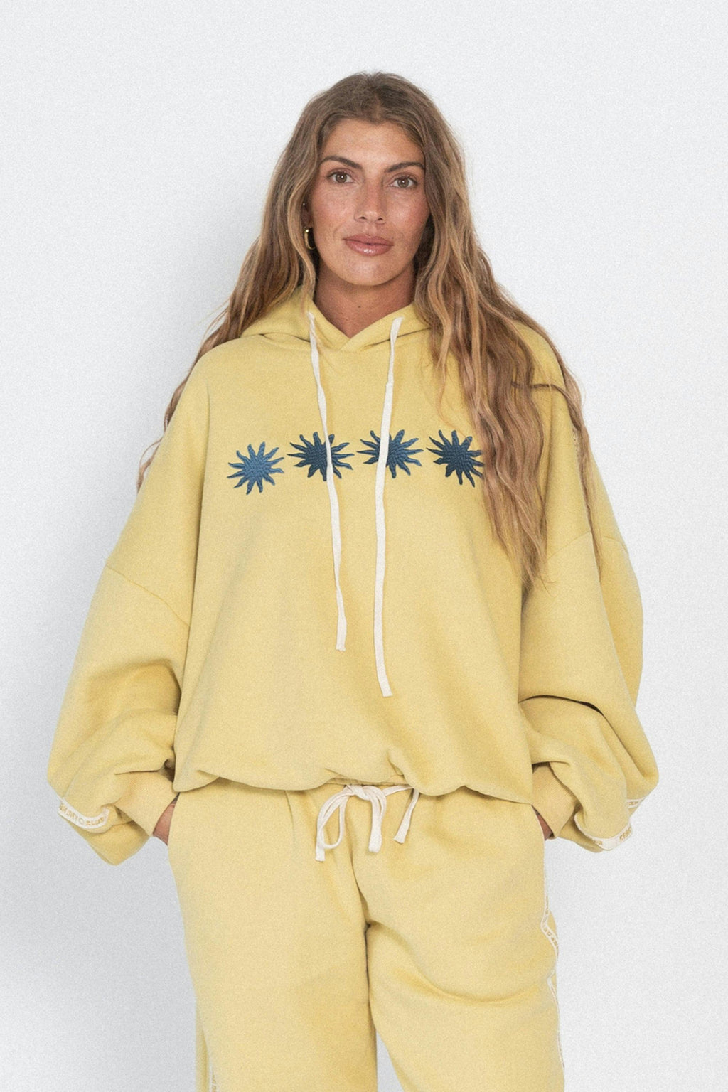 Cloud Racer Sunburst Hoodie - Lemon