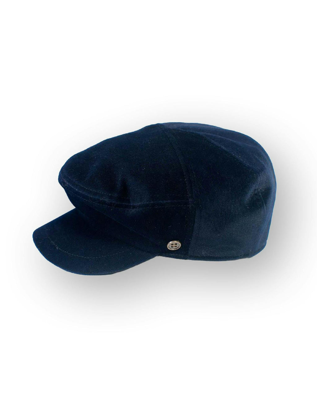 The Twist Paperboy Cap – Navy Velveteen