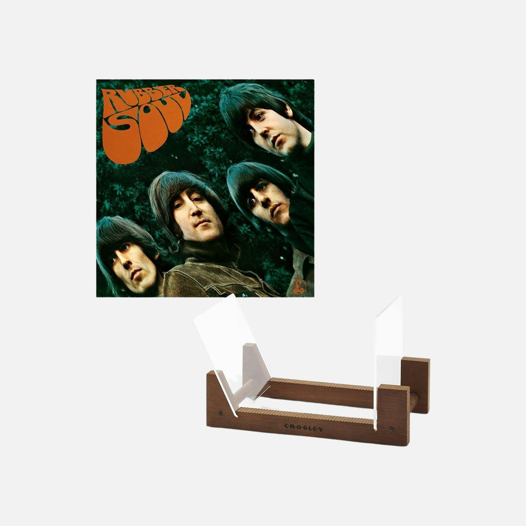The Beatles Rubber Soul - Vinyl Album & Crosley Record Storage Display Stand