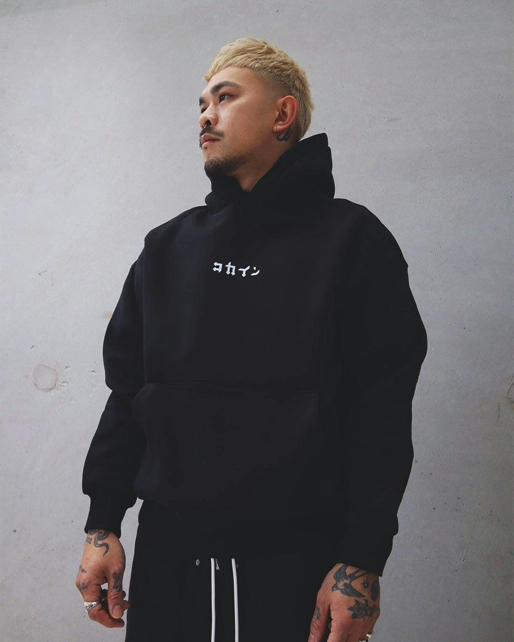 "Dream Chaser" Orange Hoodie // BLACK