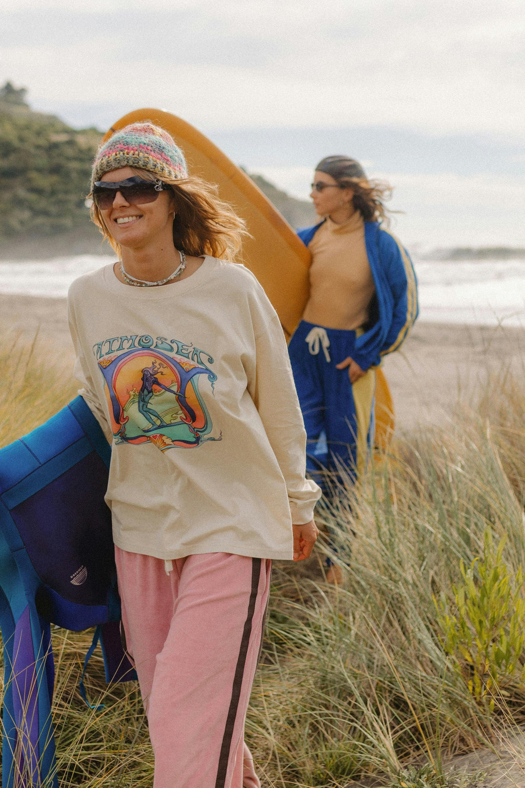 'Saline Shrine' By Angie Samblotte x Atmosea - Artist Oversized Longsleeve Tee