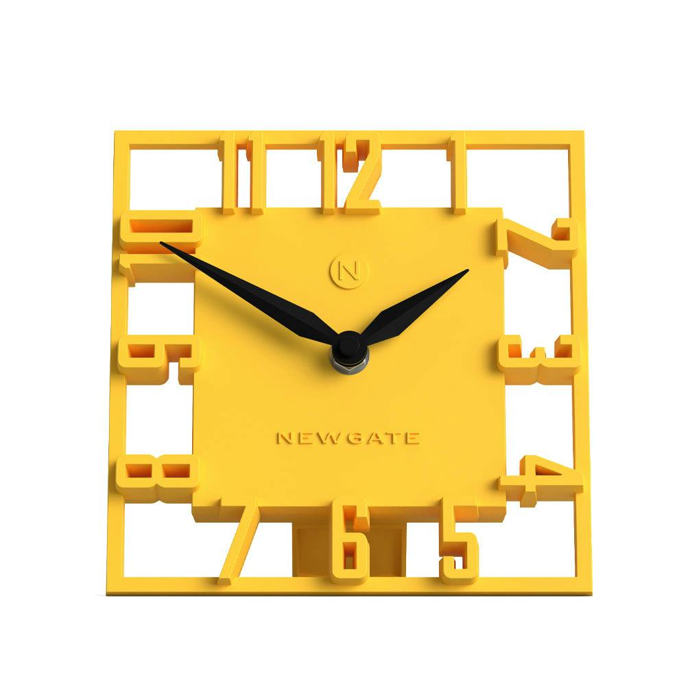 Newgate Highline Mantel Clock-Yellow
