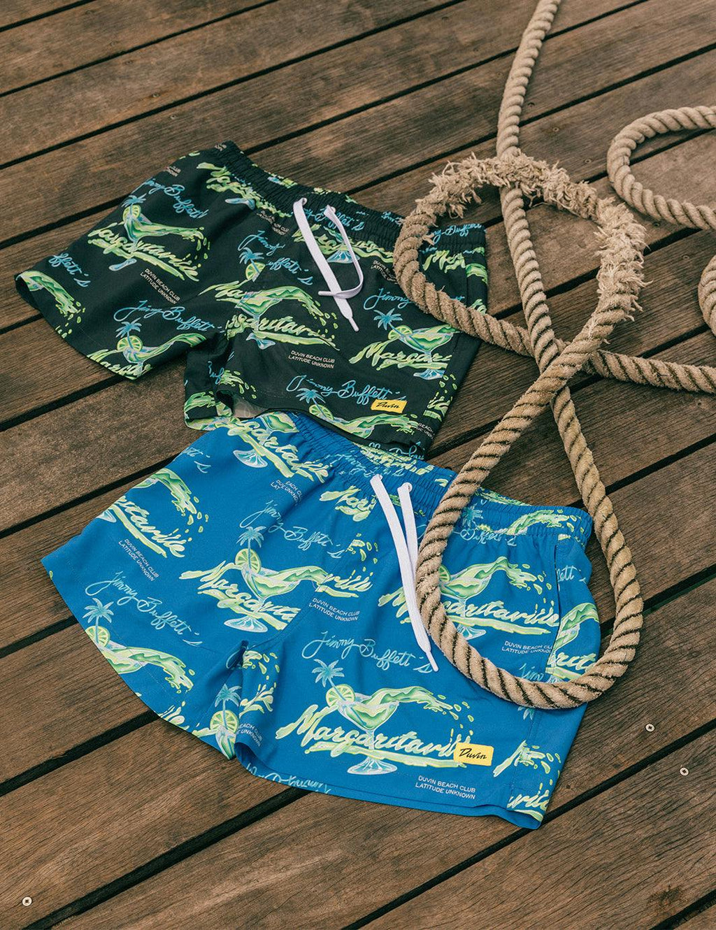Duvin x Margaritaville Glass Swim Short - Black
