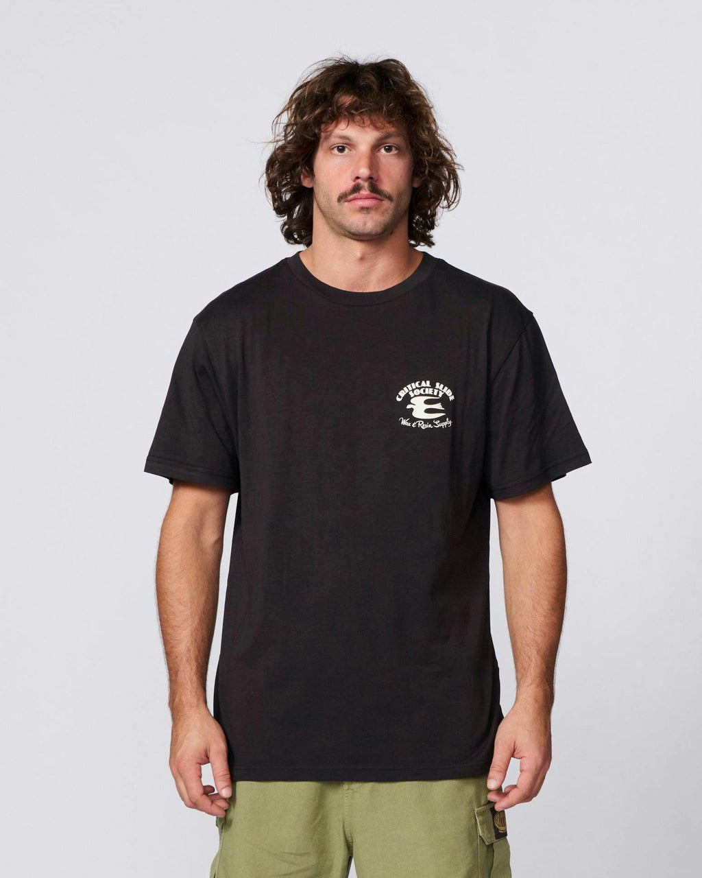 Wax and Resin Tee - Vintage Black