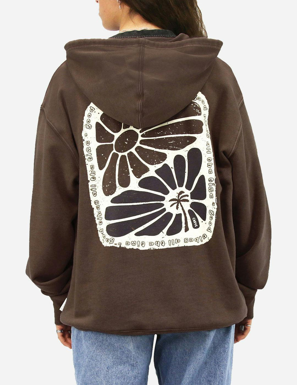 RAES - Women’s Pullover Hoodie French Terry - Chocolate