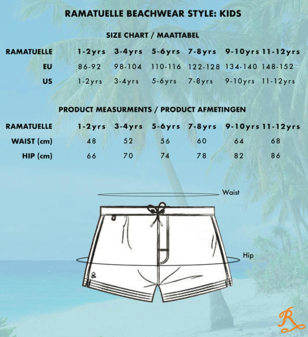 Fiji Swim Shorts Celeste Kids