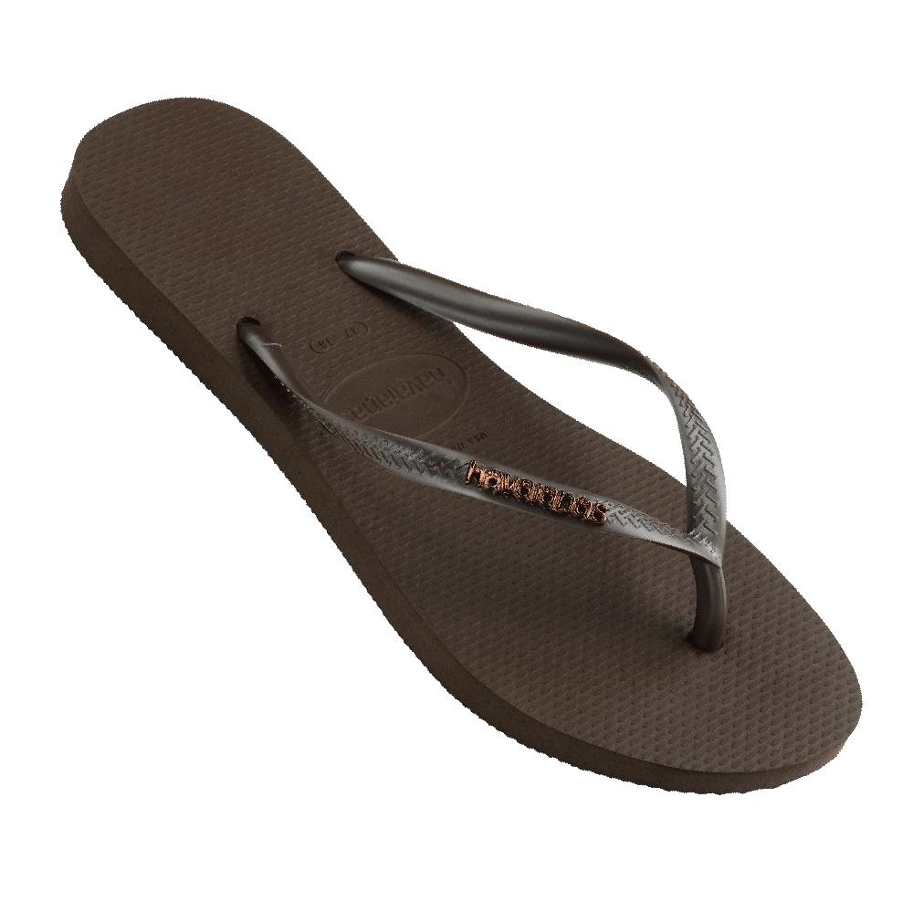 Slim Metal Logo Thongs