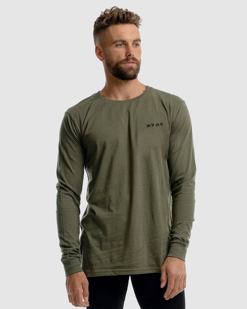 Saxon Embroidery Long Sleeve Tee