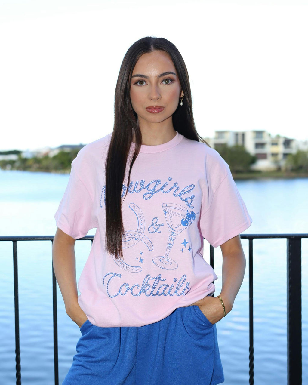 Cowgirls & Cocktails Tee