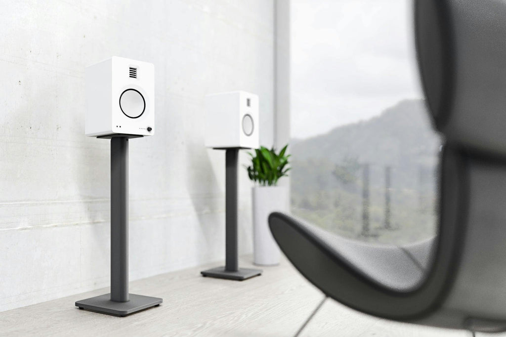 Kanto SP26PL 26" Tall Bookshelf Speaker Floor Stands - Pair, Black