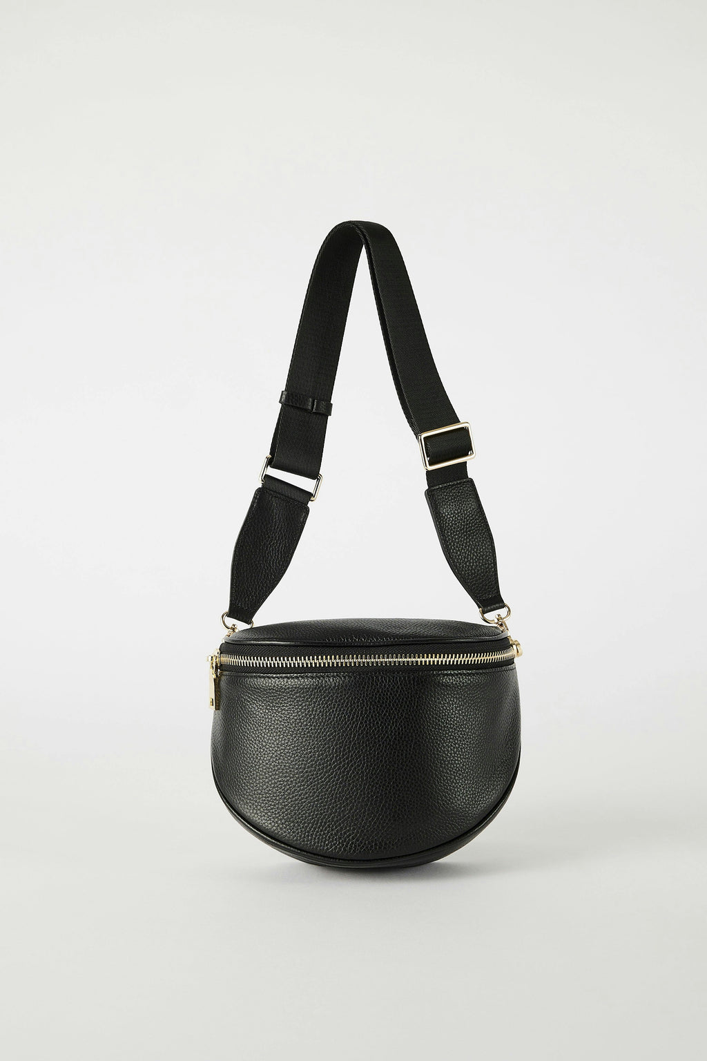 Luxury Leather Bumbag | Black Gold