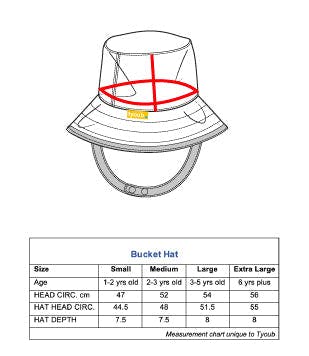 Tyoub Kids’ Wide Brim Bucket Hat Modern Retro Crochet Square