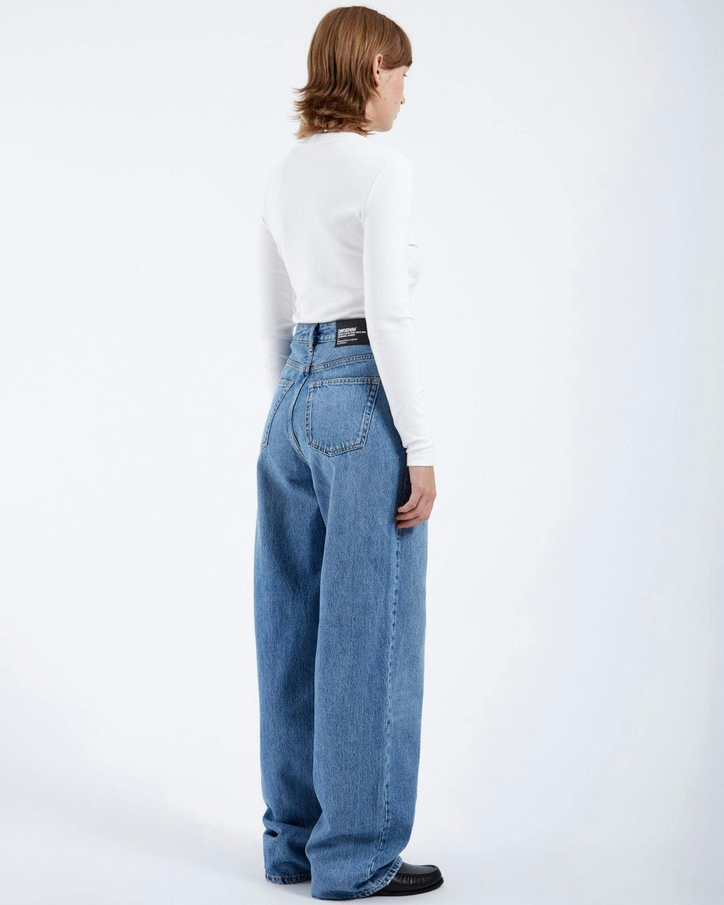 Donna High Relaxed Jeans - Stream Sky Used