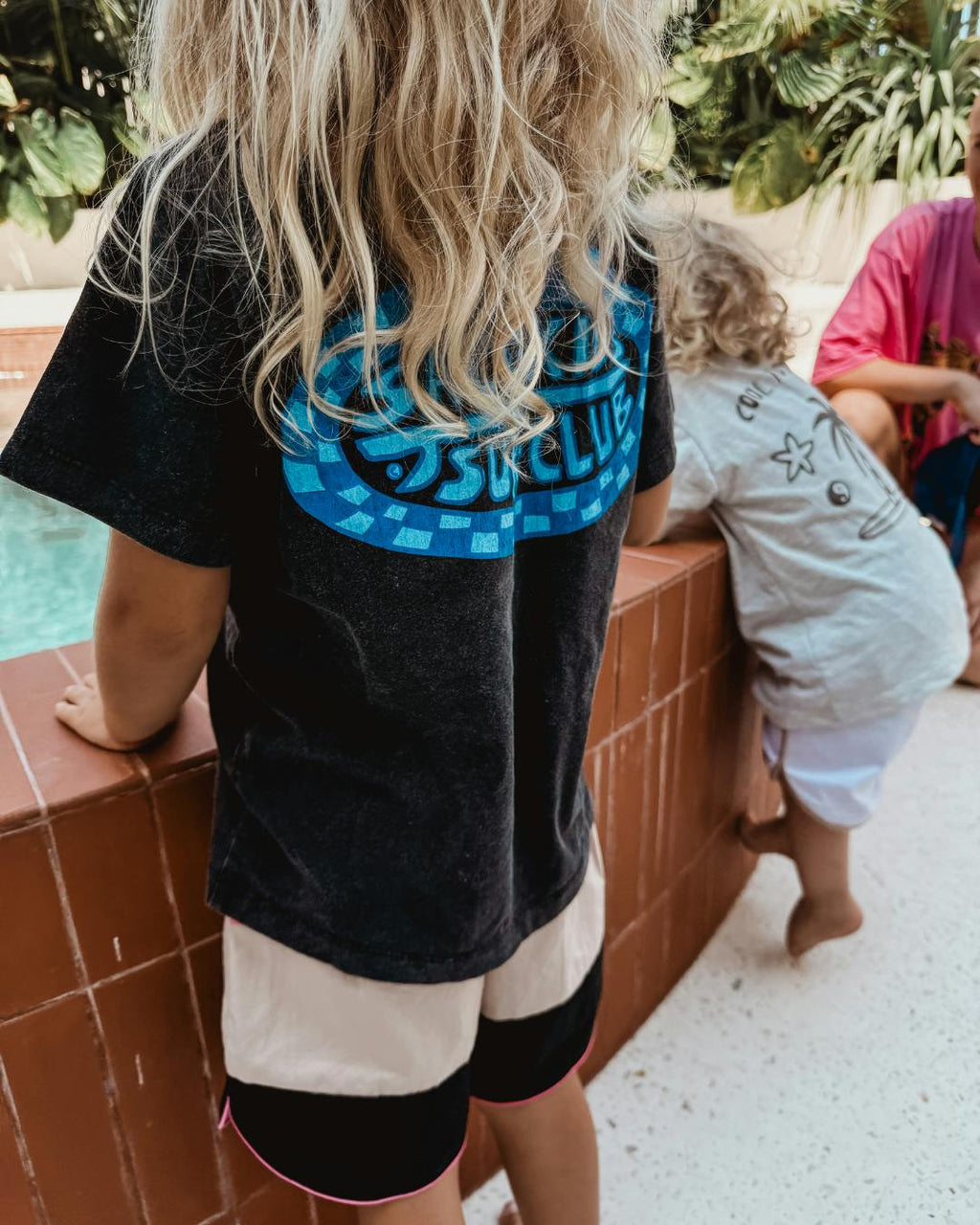Kids Colour Block Boardshorts