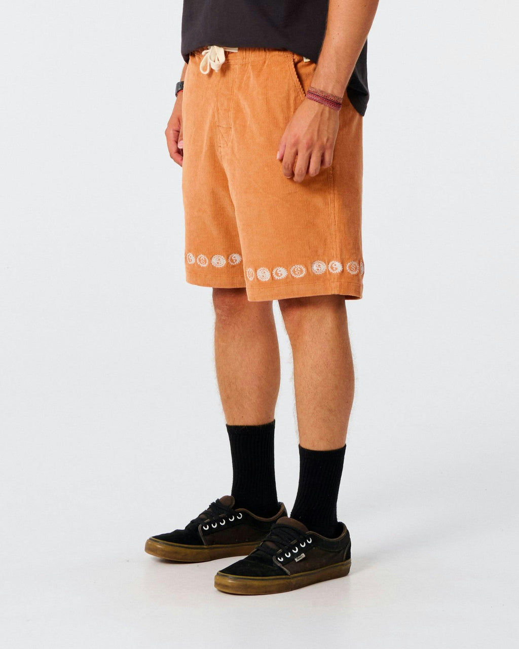 Yin Yang Cord Walkshort - Terracotta
