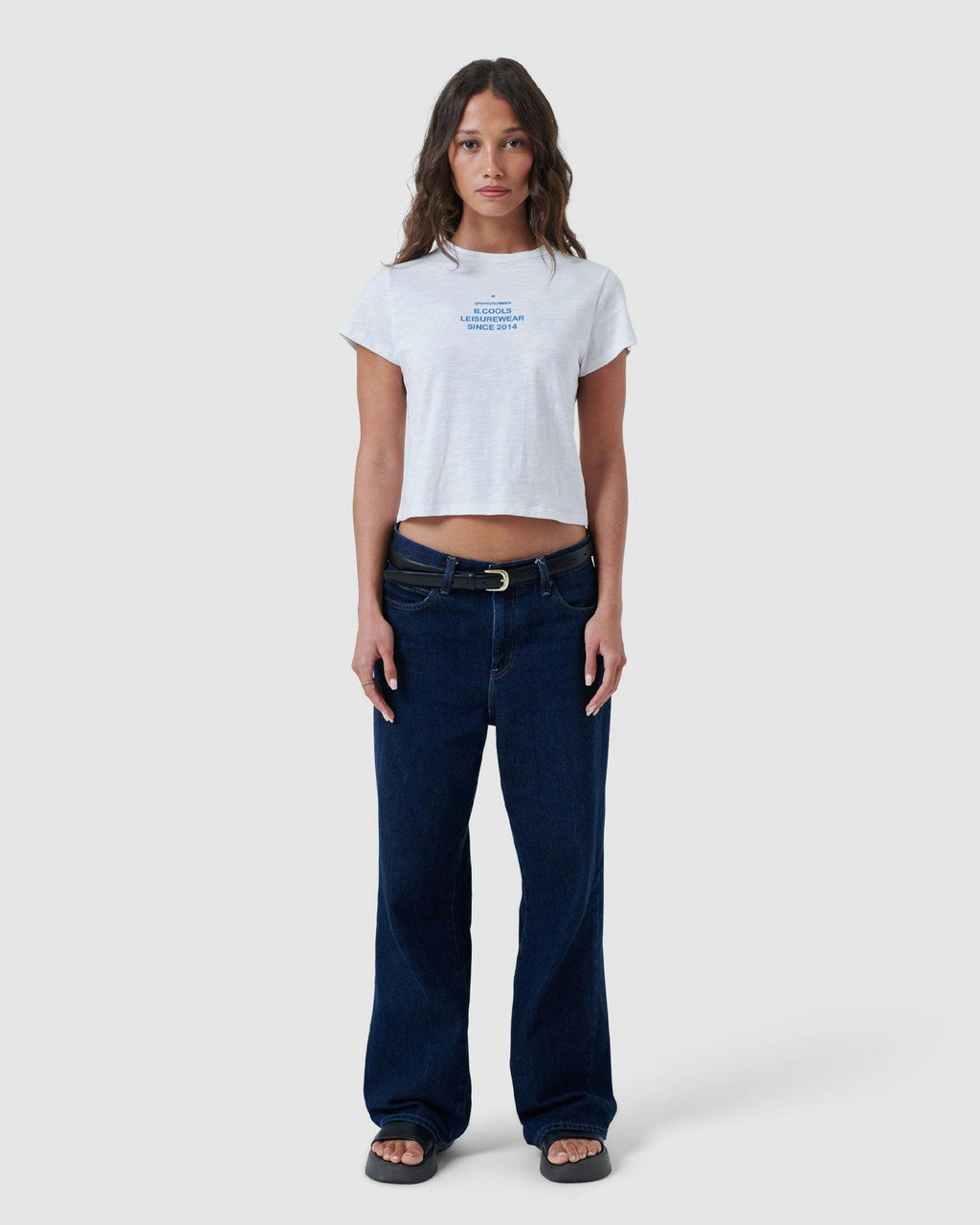palazzo baby t-shirt white