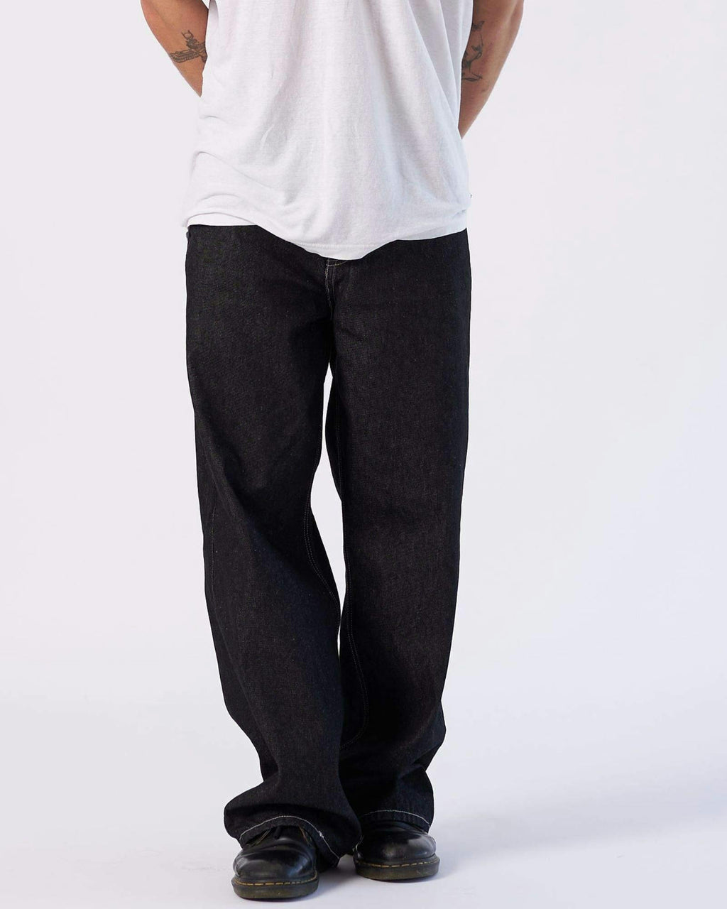 Cormac Baggy Jeans - Black Rinse Contrast