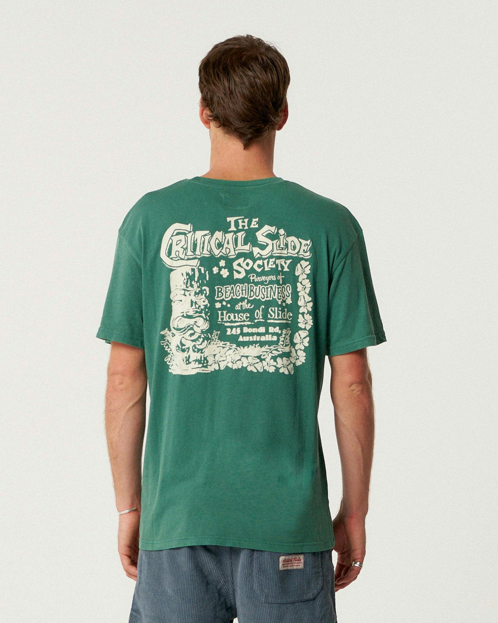 Tiki Tee - Dusty Green