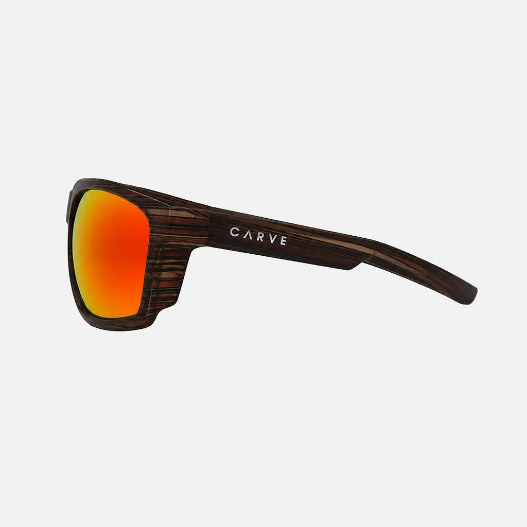 Altitude – Matte Brown Streak Frame with Polarized Red Iridium Lens