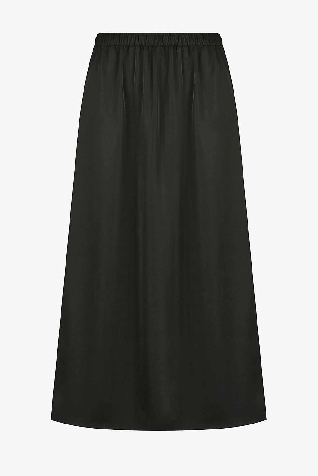 Black Satin Skirt