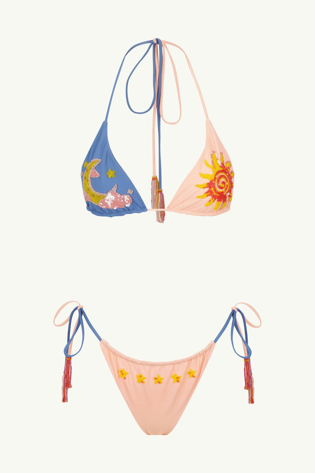 BEADED KINI BRIEF - MILKY WAY