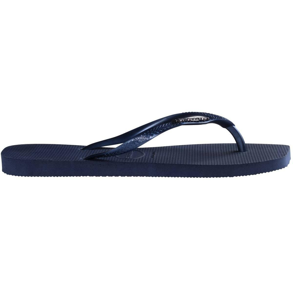 Slim Square Metal Logo Thongs