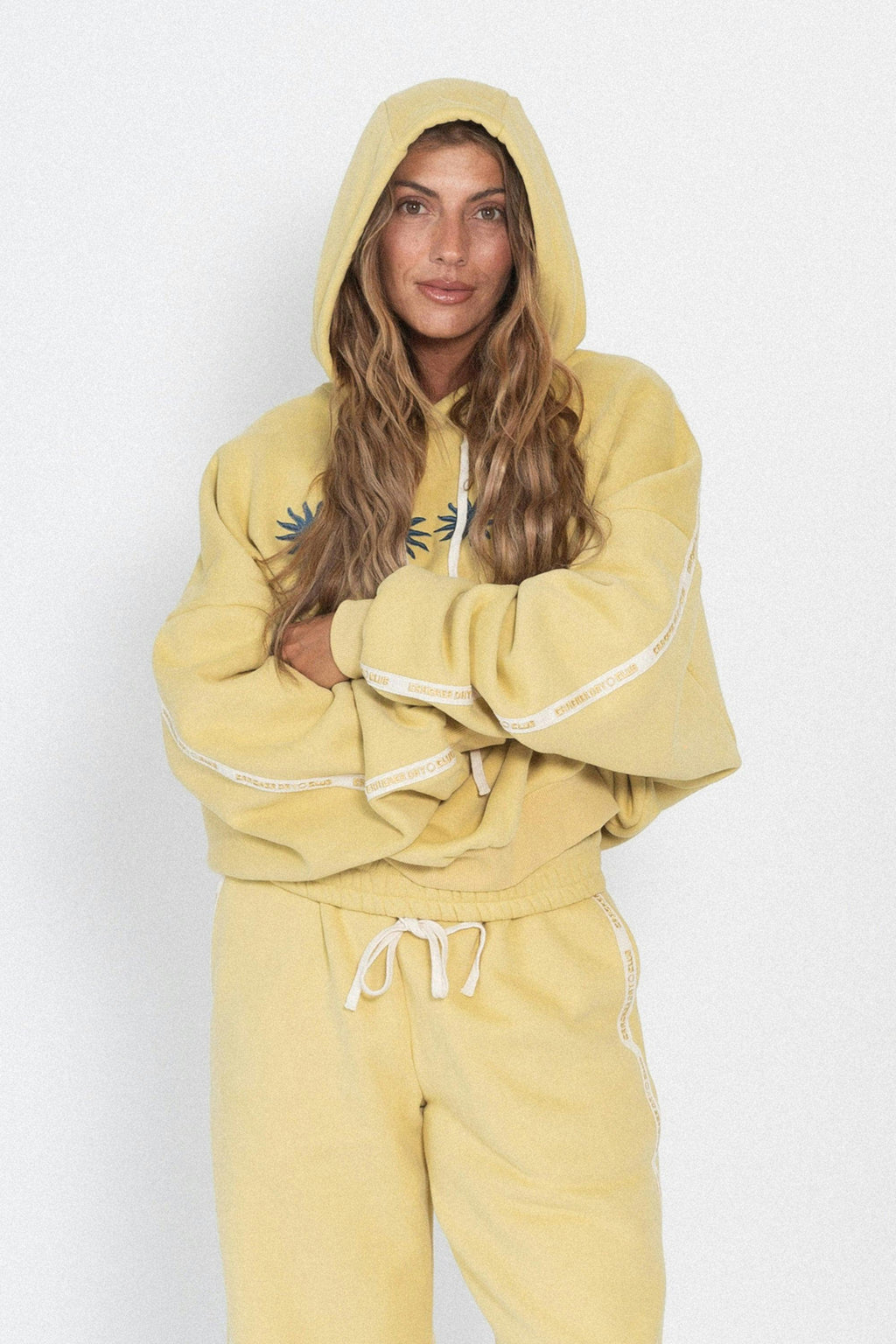 Cloud Racer Sunburst Hoodie - Lemon