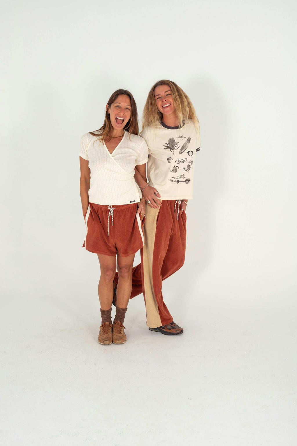 Terry Towelling Shorts Rust