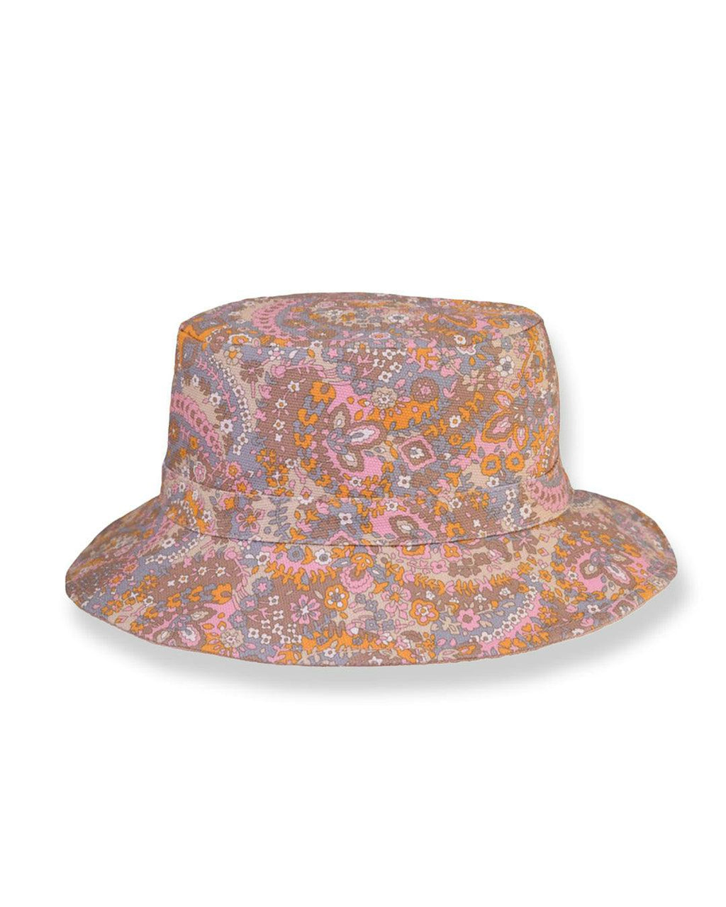 The FlipSide Bucket Hat – Kids – Paisley / Blue & Pink