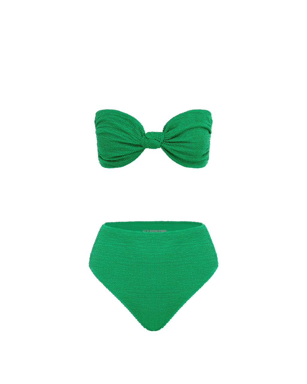 THE KNOT BANDEAU TOP - EMERALD CRIMP